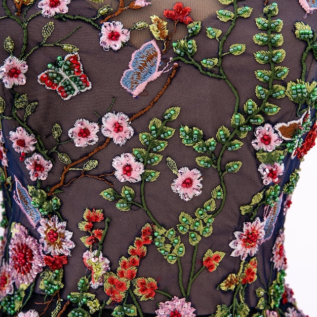 Zestaw do haftu z muliną i wzorem